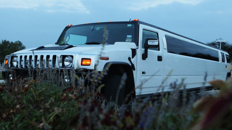 18-20 Passenger Hummer Limousine (White), a 18-20 passenger vehicle, part of the Destiny Limousine Service, Houston TX fleet