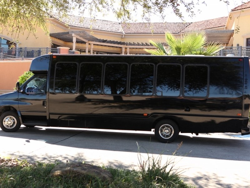 20 Passenger Limo Bus, a 20 passenger vehicle available from Destiny Limousine Service, Houston TX