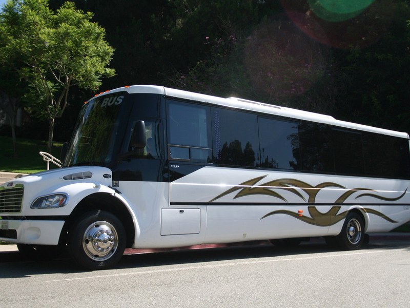 32 Passenger Limo Bus, a 32 passenger vehicle available from Destiny Limousine Service, Houston TX