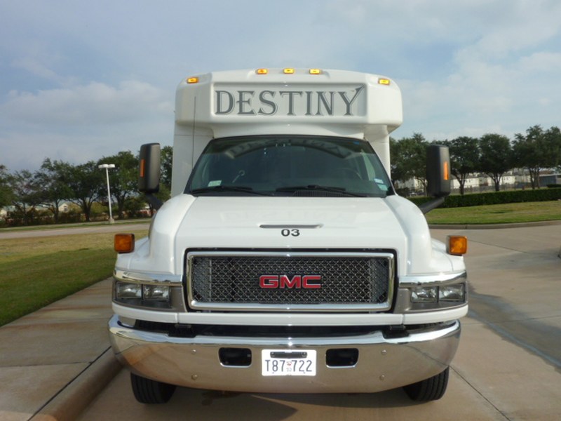 White Party Bus available from Destiny Limousine Service, Houston TX